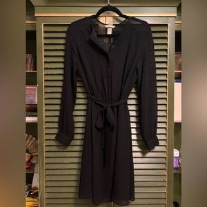 Black chiffon dress!